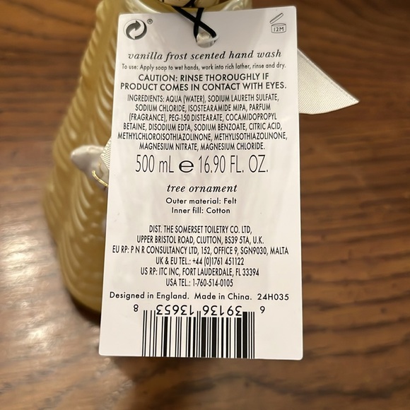 Asquith & Somerset Vanilla Frost hand wash, NWT - Picture 8 of 8